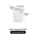 thumbnail image 3 of Bigersell Push Top Food Storage Containers, Airtight Kitchen Cereal Containers Storage for Pantry Organization Stackable One Button Opening Dry Food Containers Flour and Sugar Containers B One Size, 3 of 4