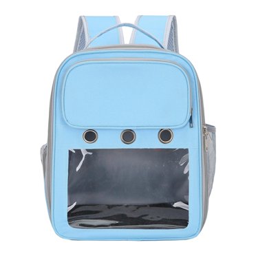 Cat Backpack Carrier Pet Hiking Backpack for Small Medium Dogs Cats Oxford Cloth Blue