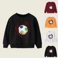 thumbnail image 1 of QIPOPIQ Chandails en Molleton Fille Pull Col Rond Hiver Manches Longues Hauts Chemises Taille 3-14 Ans Vêtements Enfants Liquidation, 1 of 8