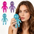 thumbnail image 3 of 3Pcs Squishy Figure Ball, Glitter Filled Fidget Ball, Slow Rising Stress Relief Ball, Glitter Filled Squishy Do-Ll Stress Relief Toy, Slow Rising Stretchy Squeeze Fidget Toy for Anxiety Relief, 3pc, 3 of 7