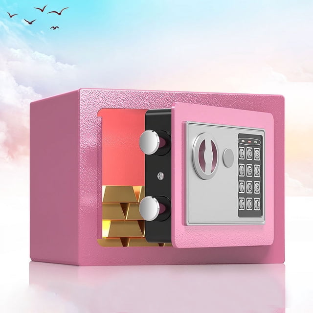 Security Safe Box - Anti Theft Carbon Alloy Steel Fireproof Digital Safe Box for Home Office Hotel Business Jewelry Cash Storage