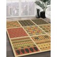 thumbnail image 3 of Ahgly Company Tapis d'Intérieur Rectangulaire Transitionnel Jaune Lavable à la Machine, 2 Pieds x 5 Pieds, 3 of 7