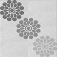 thumbnail image 1 of Ahgly Company Tapis d'Intérieur Lavable en Machine Carré Transitionnel Gris Platine, 7 Pieds Carré, 1 of 7