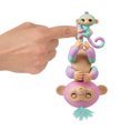 thumbnail image 4 of Fingerlings Baby Monkey & Mini Bffs - Ashley & Chance (Pink-Turquoise) - by WowWee, 4 of 4