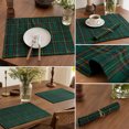 thumbnail image 4 of Christmas Plaid Placemats Set Tartan Snowflake Table Mats Washable Stain Resistant for Dining Table Kitchen Holiday Party Decorations Winter Decor, 4 of 7