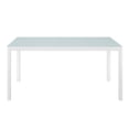 thumbnail image 3 of Modway Raleigh Table à Manger d'Extérieur en Aluminium et Verre de 59 Pouces pour Patio, Blanc, 3 of 5