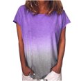 thumbnail image 1 of Birdeem T-Shirt Tunique à Manches Courtes Dégradé pour Femmes, 1 of 7