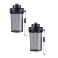 thumbnail image 1 of Oleegame 2PC Glass Bottle High Temperature Plastic Cup High Appearance Work Cluster Girls Desktop Cup With Filter Hand Cup, 1 of 6