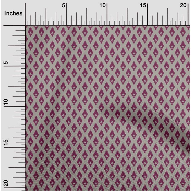 oneOone Polyester Lycra Fabric Argyle Style Ikat Decor Fabric Printed BTY 56 Inch Wide