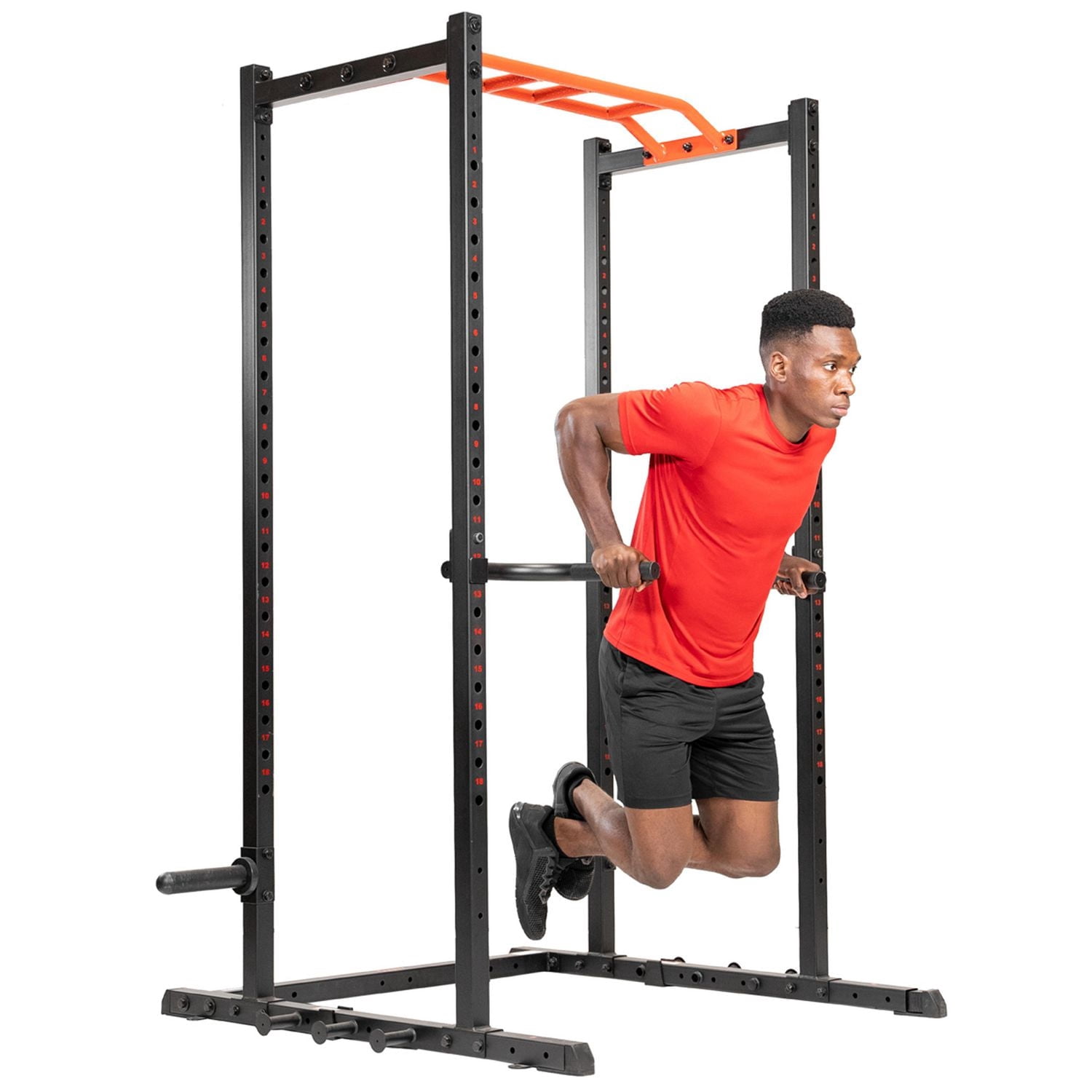 Sunny Health & Fitness Fixation de Barre d'immersion pour Racks d'alimentation et Cages