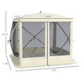 thumbnail image 3 of Outsunny Pavillon Moustiquaire Escamotable pour Camping, Installation Instantanée, Beige, 3 of 10