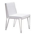 thumbnail image 1 of Zuo Chaise de Salle à Manger Kylo en Similicuir en Blanc (Lot de 2), 1 of 4