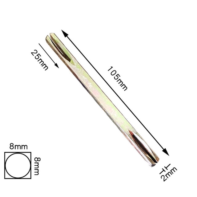 85--130mm Square Spindle 8mm Galvanised Door Window Handle Iron Square Pin Home Door Hardware Accessories