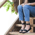 thumbnail image 4 of La Sandale Plate en Cuir Camila, 4 of 7