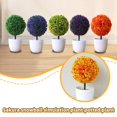 thumbnail image 3 of Artificial Plant Bonsai Plastic Small Tree Pot Fake Plant Flower Potted Ornamen± E1M5, 3 of 8