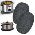 thumbnail image 1 of Oleegame 1PC Placemat Slow Cooker Heat Mat For 6 8 Compatible With And So On Oval Slow Cooker Heat Pad . Black, 1 of 8
