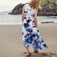 thumbnail image 4 of TJAZFJPA Robe Violette Mode Femme Col Rond Décontractée Imprimé Pissenlit 3D Sans Poignets Poche Longue Robe Débardeur Robe Décontractée Robes Noires pour Femmes Robes en Tricot pour Femmes, 4 of 6