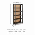 thumbnail image 3 of Signature Design by Ashley Abyard Bookcase in Black and Natural, 3 of 9