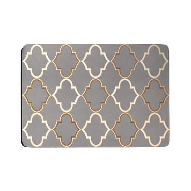 Diatomaceous Earth Bathroom Floor Mat 40 cm x 60 cm Quick Drying Absorbent Non Slip With Polyester Fiber Surface