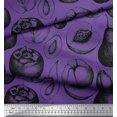 thumbnail image 3 of Soimoi Moss Georgette Fabric Mix Fruits Print Sewing Fabric Yard 42 Inch Wide, 3 of 3