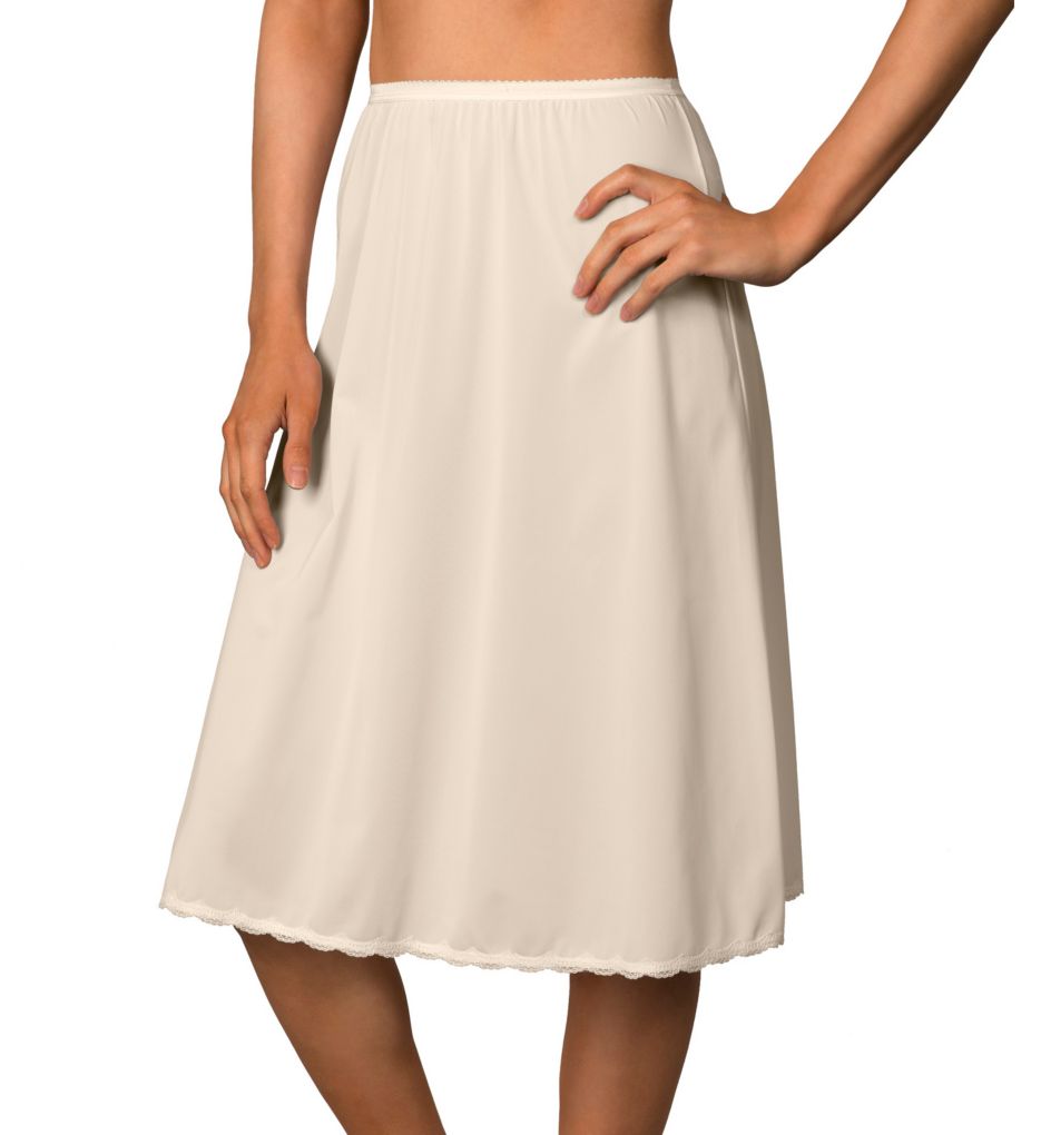 Combinaison Mi-Longue Évasée de Jour pour Femme Shadowline 4711625 25 Pouces (Ivoire 1X)