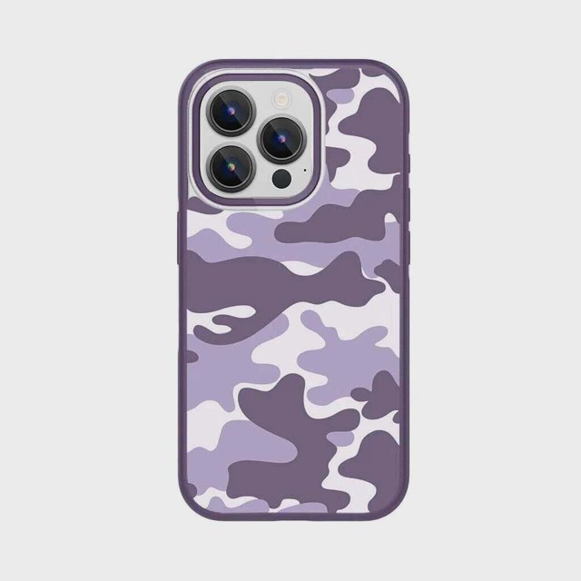Caseco iPhone 15 Pro Max Case With Mag-Safe - Purple Camo