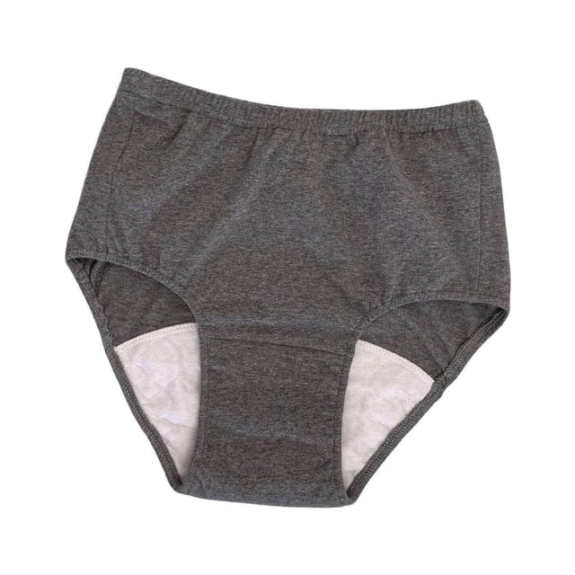 Langgg Soft Men Incontinence Underwear Urine for Sleeping Long Time Driving Adult Dark Grey 3L