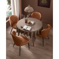 thumbnail image 4 of VASAGLE EKHO Collection - Juego de 2 sillas de comedor, sillas de cocina tapizadas, asiento cómodo, piel sintético con costura, fácil montaje, sala de estar, recepción, restaurante, café caramelo, 4 of 8