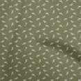 thumbnail image 1 of oneOone Rayon Olive Green Fabric Bird Craft Projects Decor Fabric Printed By The Yard 56 Inch Wide, 1 of 5