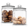 thumbnail image 3 of Ensemble de 2 Pots à Biscuits Ronds en Verre avec Couvercles Hermétiques JoyFul - 67 oz, 3 of 6