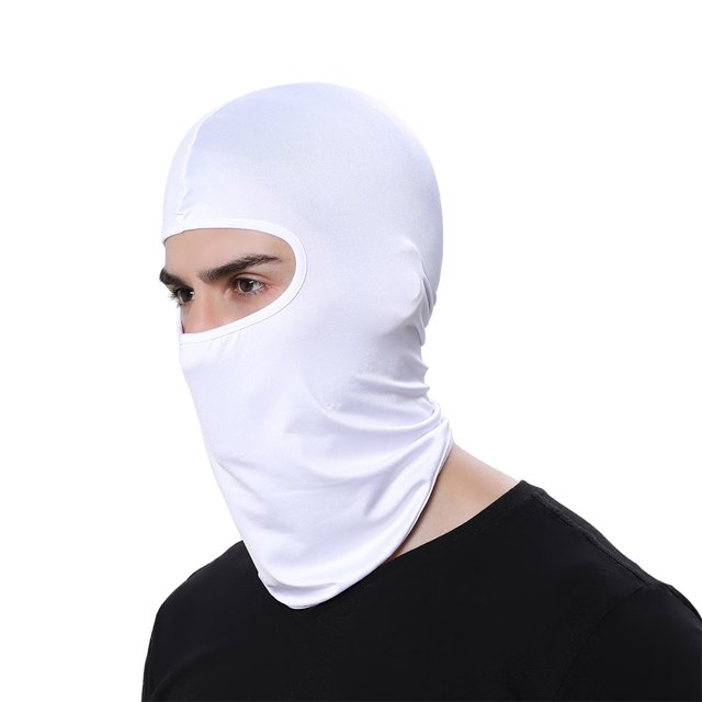 TOPTIE Cagoule d'Été Couvrant Tout le Visage Bandana Protection-Blanc