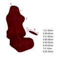 thumbnail image 2 of Xingzhi Gaming Chair Cover Soft for Rotating Chair Reclining Racing Gaming Chair dark coffee wine red, 2 of 6