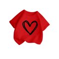 thumbnail image 3 of WEAIXIMIUNG T-Shirts de Sport Enfants Fille Mignonne Graphique Col Rond Manches Courtes Tee Été Décontracté T-Shirt 100, 3 of 5