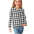 thumbnail image 2 of RXIRUCGD Chemises à Manches Longues pour Filles, Col Rond Mignon, Blouses Décontractées Élégantes, Blanc, Taille : 4 Ans, 2 of 6