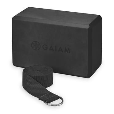 Gaiam Foam Yoga Block Black- 2 Pack
