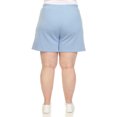 thumbnail image 3 of White Mark Short en Molleton Longline Extensible à Taille Haute pour Femmes, 3 of 5