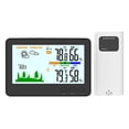 thumbnail image 2 of Meitianfacai Indoor Outdoor Hygrometer 433MHz Wireless LCD Backlit Temperature Humidity Monitor With 328 Pieds/100m Remote Transmitter Barometric Pressure Display, 2 of 3