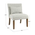 thumbnail image 4 of HomePop Fauteuil d'Appoint Parker Transitionnel en Tissu avec Coussin, Gris Texturé, 4 of 12