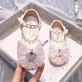 thumbnail image 2 of REDARER Girls' Crystal Pearl Leather Sandals,Size 8-9 Years, 2 of 6