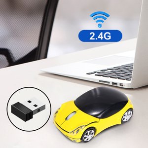 GBSELL Liquidation de la souris 2.4Ghz 1200Dpi Car-forme sans fil Mouse optique Usb Scroll Mice pour ordinateur portable tablette Pc