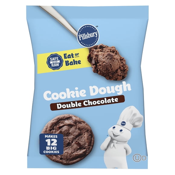 Pillsbury Double Chocolate Chip Cookie Dough, Ready to Bake