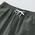 thumbnail image 2 of Plebaso Mens Casual Shorts Elastic Waist Summer Shorts Drawstring Solid Color Lounge Shorts with Pockets, 2 of 6