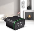 thumbnail image 2 of 20W USB Wall Charger 5V/4A 4 Port Plug Power Charging Adapter For Smartphones, 2 of 6