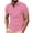 Pink, variant on Summer Savings Clearance! Men's Fashion Solid Color Versatile Casual Top, Short Sleeve Turndown Collar Shirt for Summer, Leisurewear for Daily Use, Travel, or Relaxing