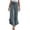 Gray Pants for Women, variant on CFLVAEK Ruffle Hem Pants for Women Elegant Smocked High Waist Pant Dressy Casual Wide Leg Trousers for Office Business Orange XL