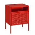 thumbnail image 1 of Picket House Furnishings Gemma Metal Nightstand with USB Port in Red, 1 of 12