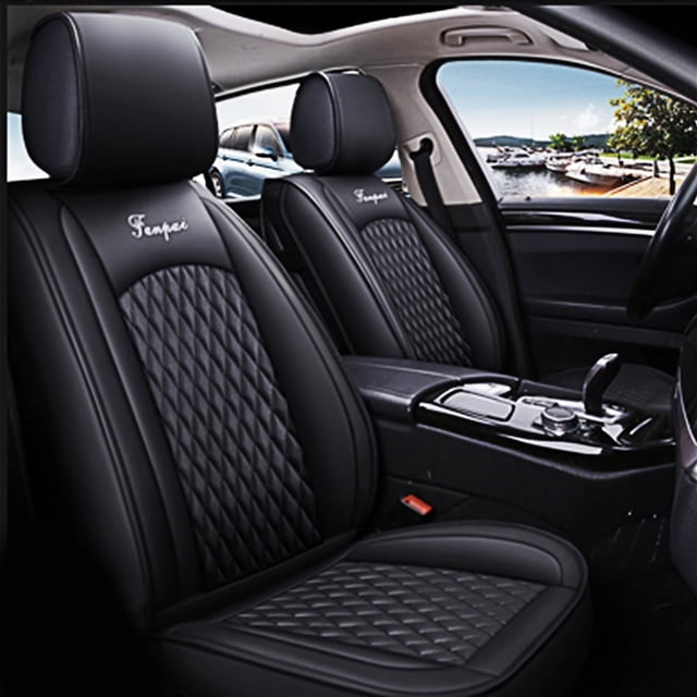 Maidao Car Seat Covers Full Set for Subaru for Legacy 2003-Present 5 Seats Compatible Airbag Water Resistant Front Rear Cushion Protector Black
