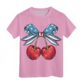 thumbnail image 4 of WEAIXIMIUNG T-Shirts Blancs pour Enfants Filles T-Shirt à Manches Courtes d'Été Col Rond T-Shirt Coupe Décontractée T-Shirts Basiques, 4 of 4