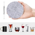 thumbnail image 3 of Oleegame 2PC Placemat Set Of 12 Round Grey Includes A Matching Holder Light Gray Gray, 3 of 6