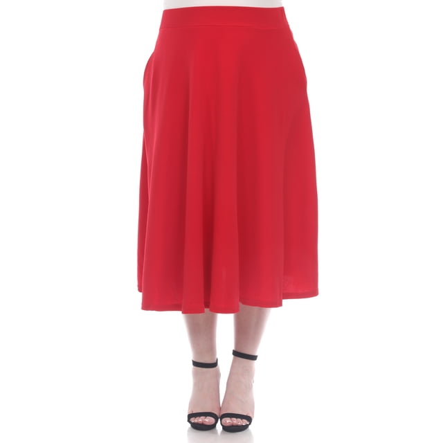 White Mark Jupe Midi Évasée Tasmin pour Femmes